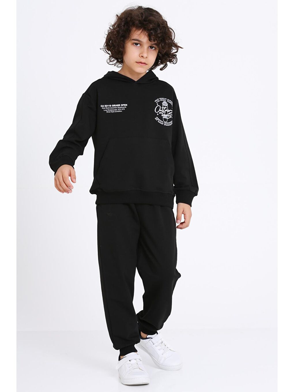 Erkek Çocuk Siyah The Night Riders Speed Seekers Baskı 5-9 Yaş Takım - 23301-3-1