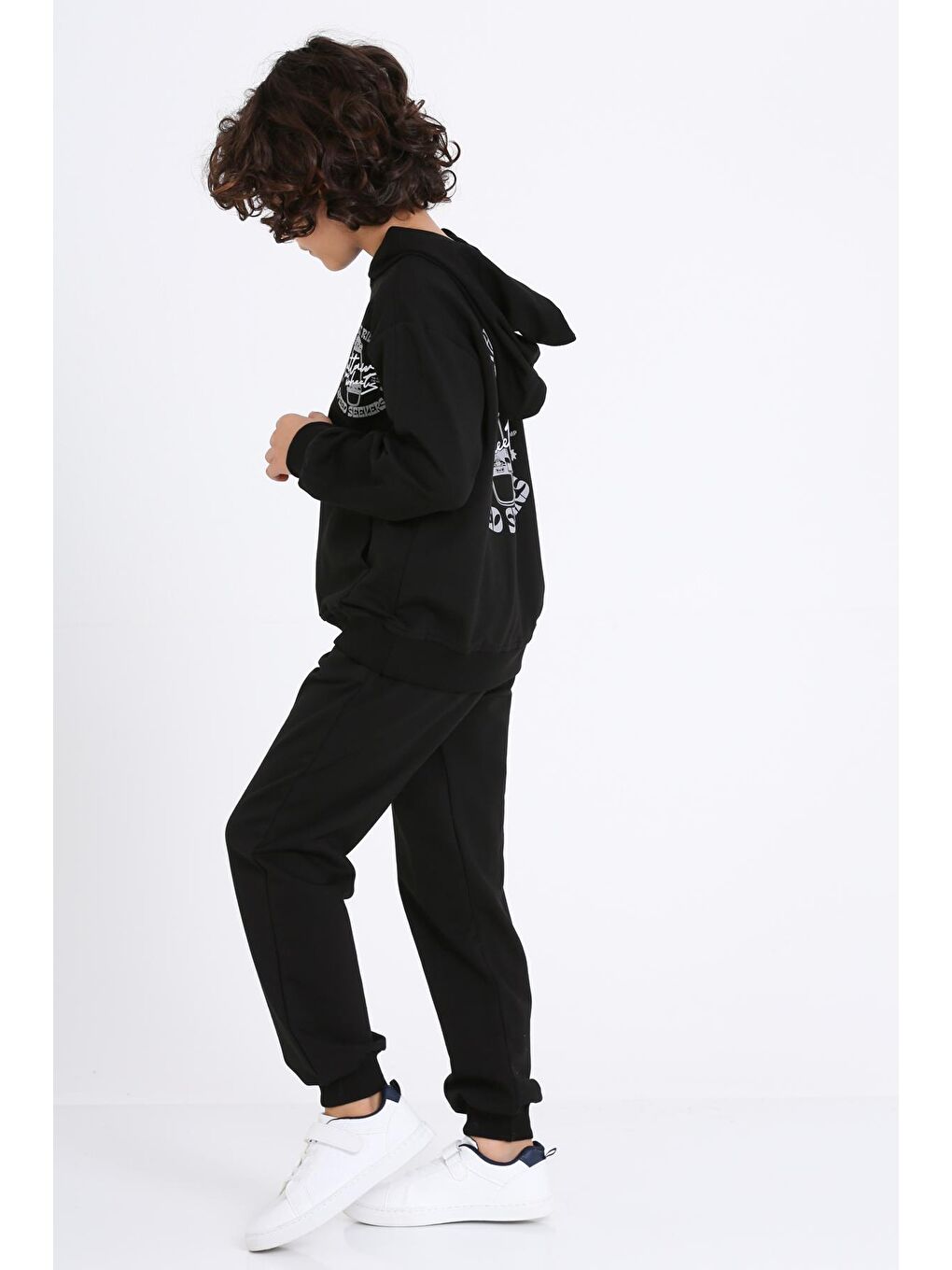 Erkek Çocuk Siyah The Night Riders Speed Seekers Baskı 5-9 Yaş Takım - 23301-3-2