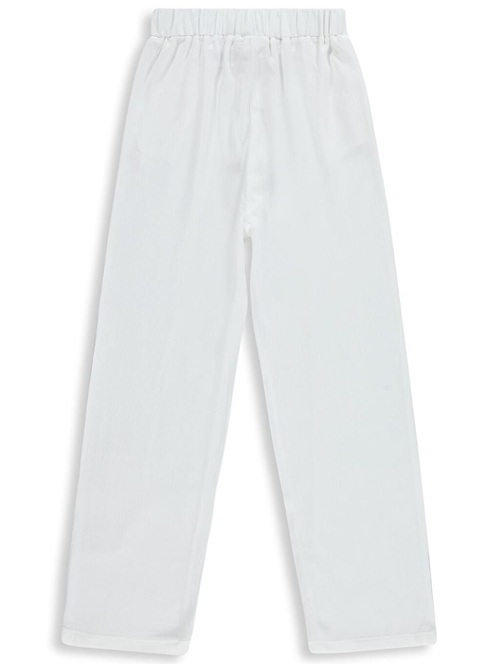 Girls Bol Paça 10-13 Yaş Pantolon - Kırık Beyaz-1