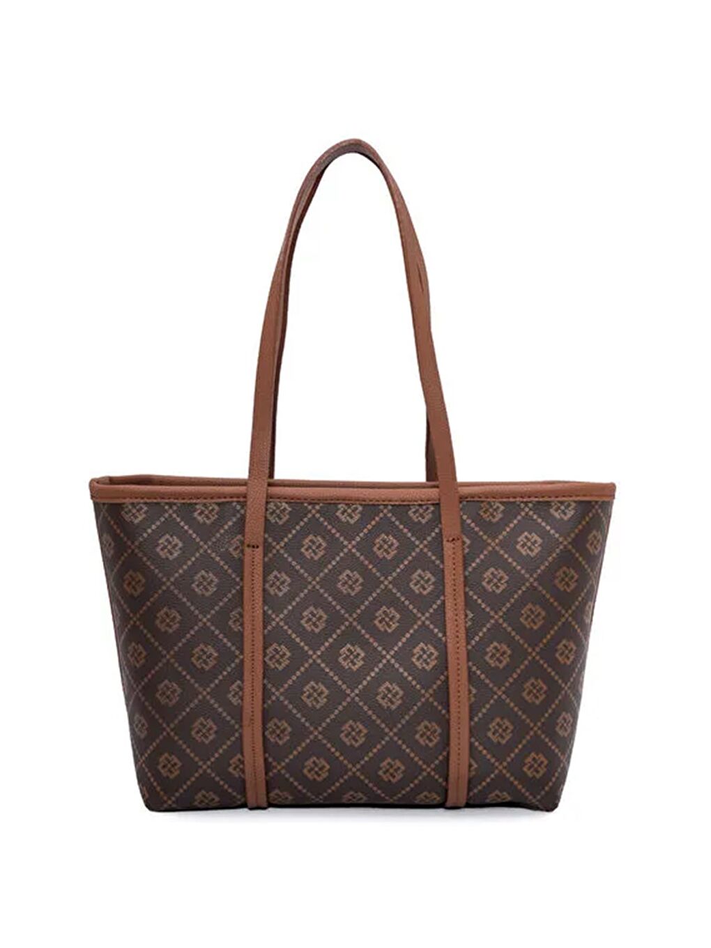 Kahverengi Kadın Lina Monogram Orta Boy Cüzdanlı Omuz Çantası-4