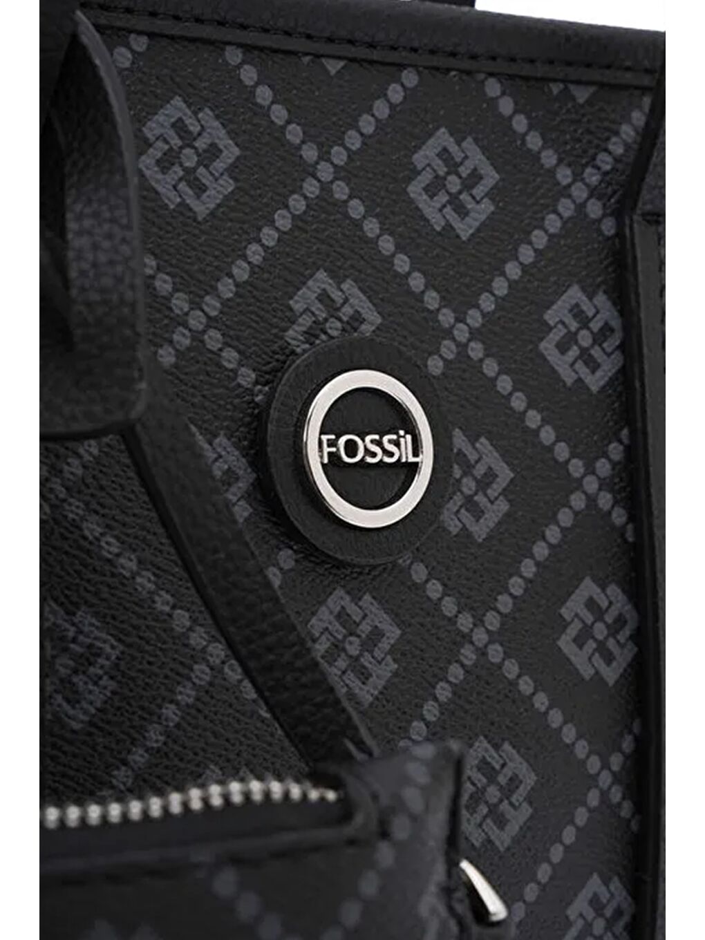 Siyah Kadın Lina Monogram Orta Boy Cüzdanlı Omuz Çantası-2