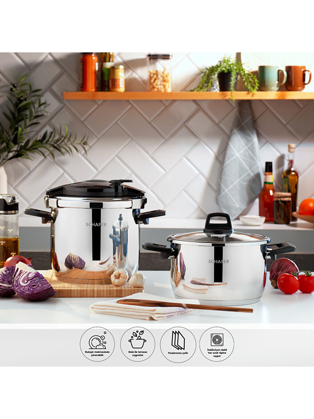 Gri Steel Master 24 Parça Çeyiz Seti-1