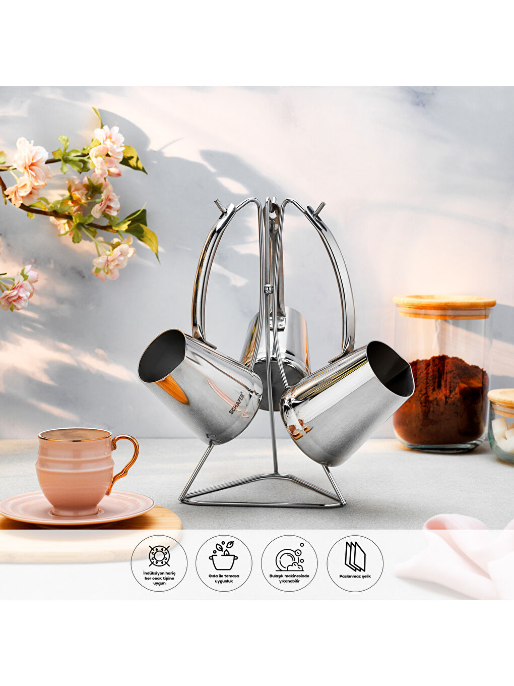 Gri Steel Master 24 Parça Çeyiz Seti-3