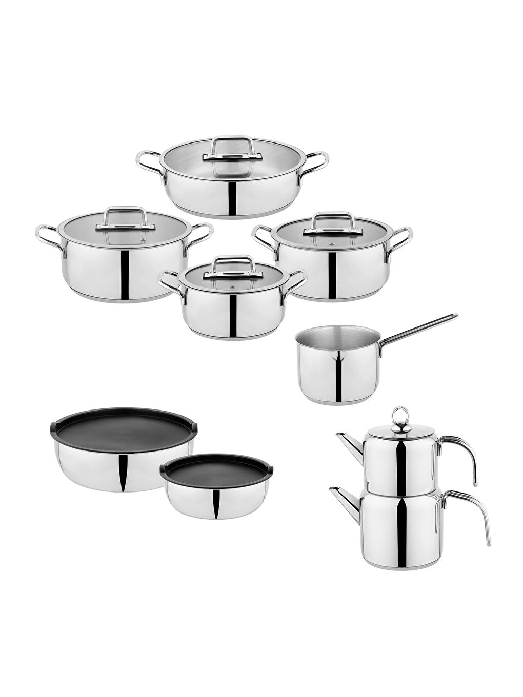 Gri Steel Master 24 Parça Çeyiz Seti-6