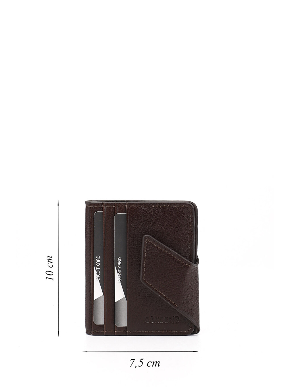 Kahverengi KOYU KAHVE Hakiki Deri Unisex Kartlık-1
