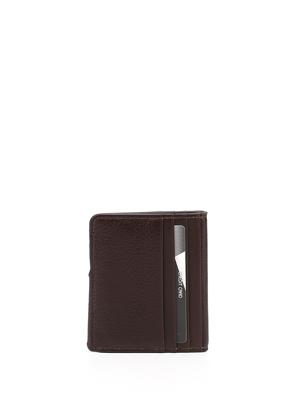 Kahverengi KOYU KAHVE Hakiki Deri Unisex Kartlık-3