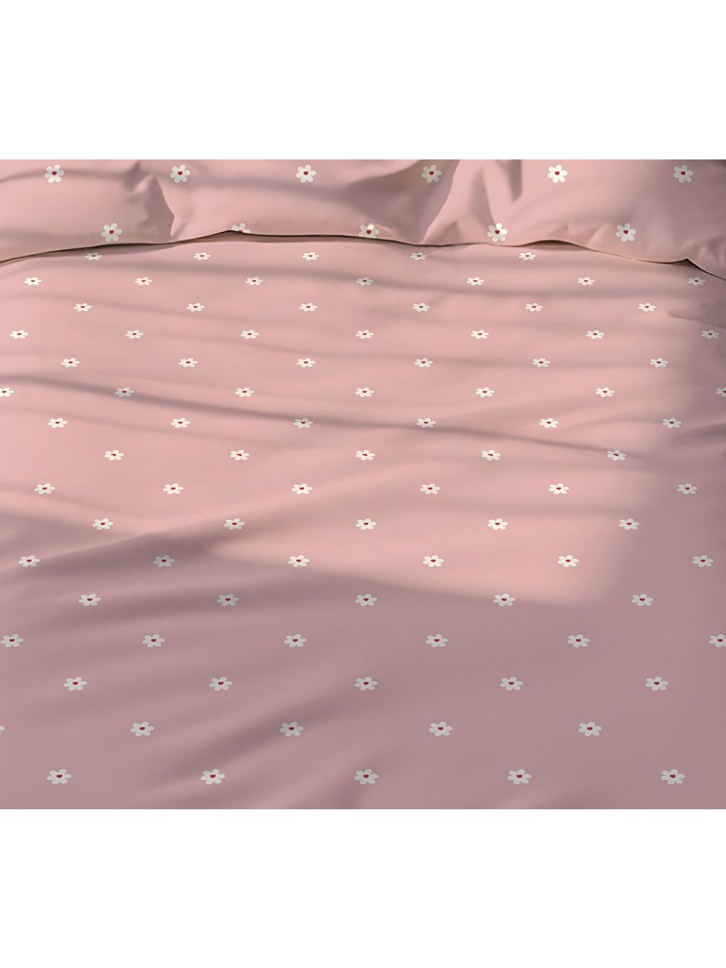 Karışık Çift Taraflı Çiçek Desenli - Baskılı Tek Kişilik Nevresim Takımı-1