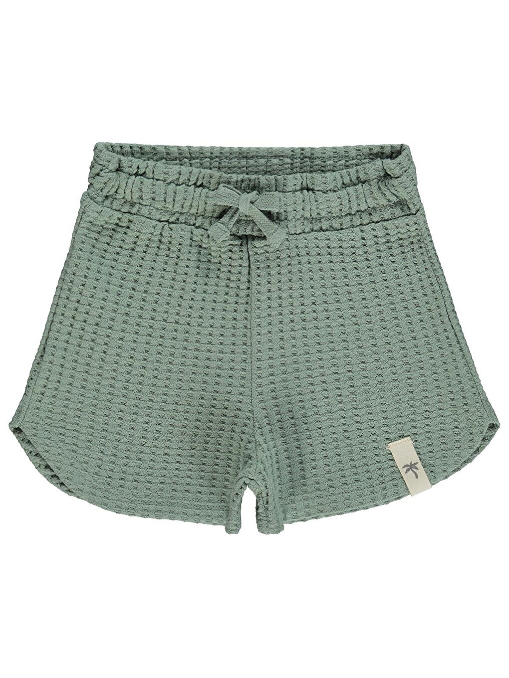 Boys Basic Waffle 2-5 Yaş Şort - Yeşil