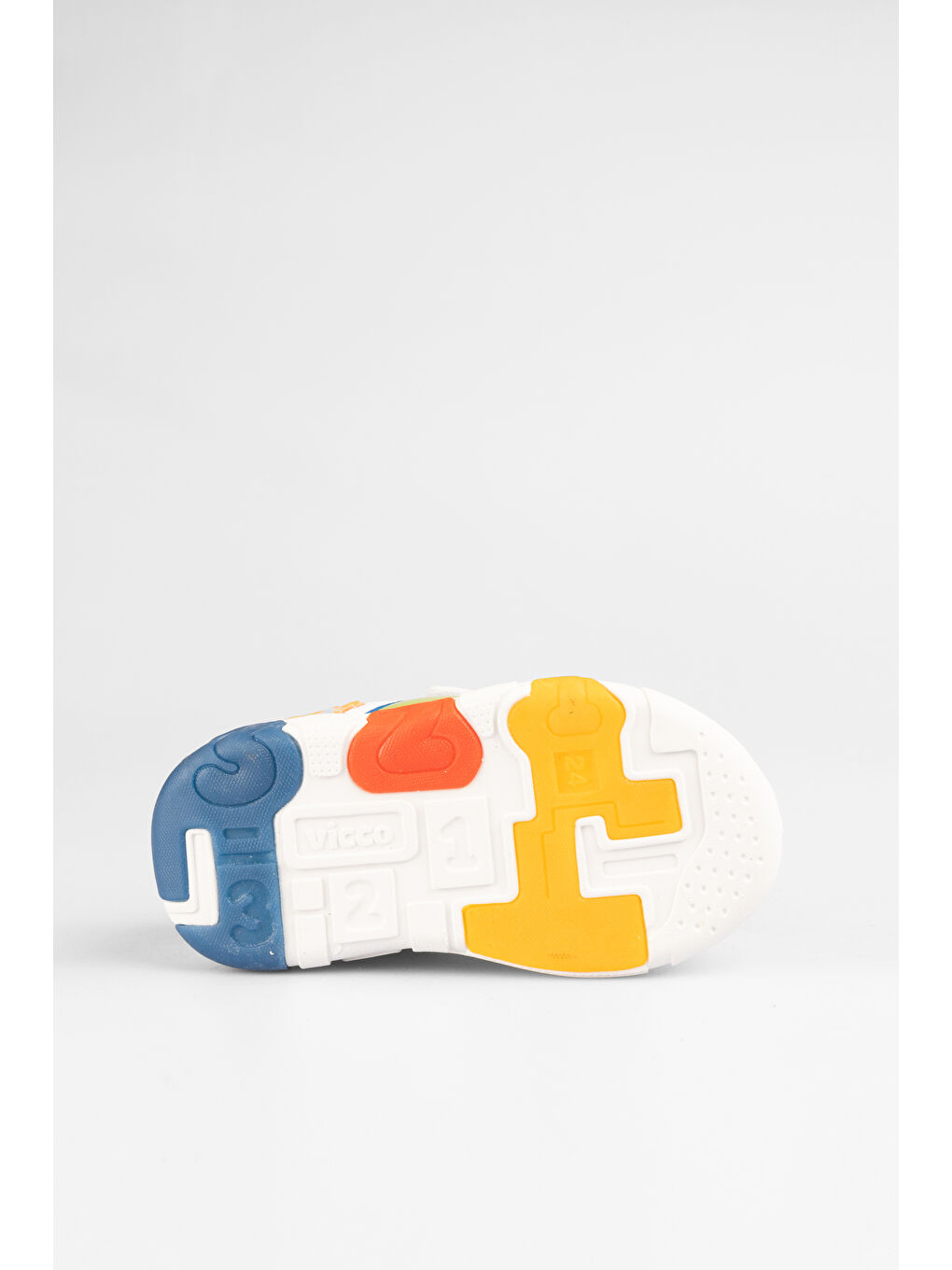 Number Işıklı Unisex Bebek Beyaz/Mavi Spor Ayakkabı-6