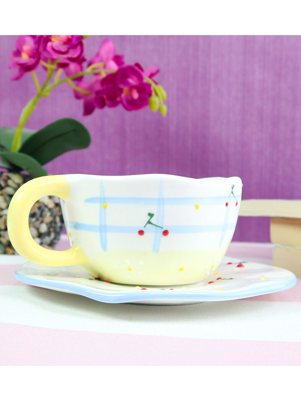 Karışık Dekoratif Desenli Kahve Kupası BM-2325-3