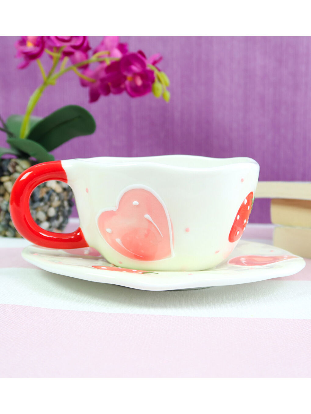 Karışık Dekoratif Desenli Kahve Kupası BM-2325-5