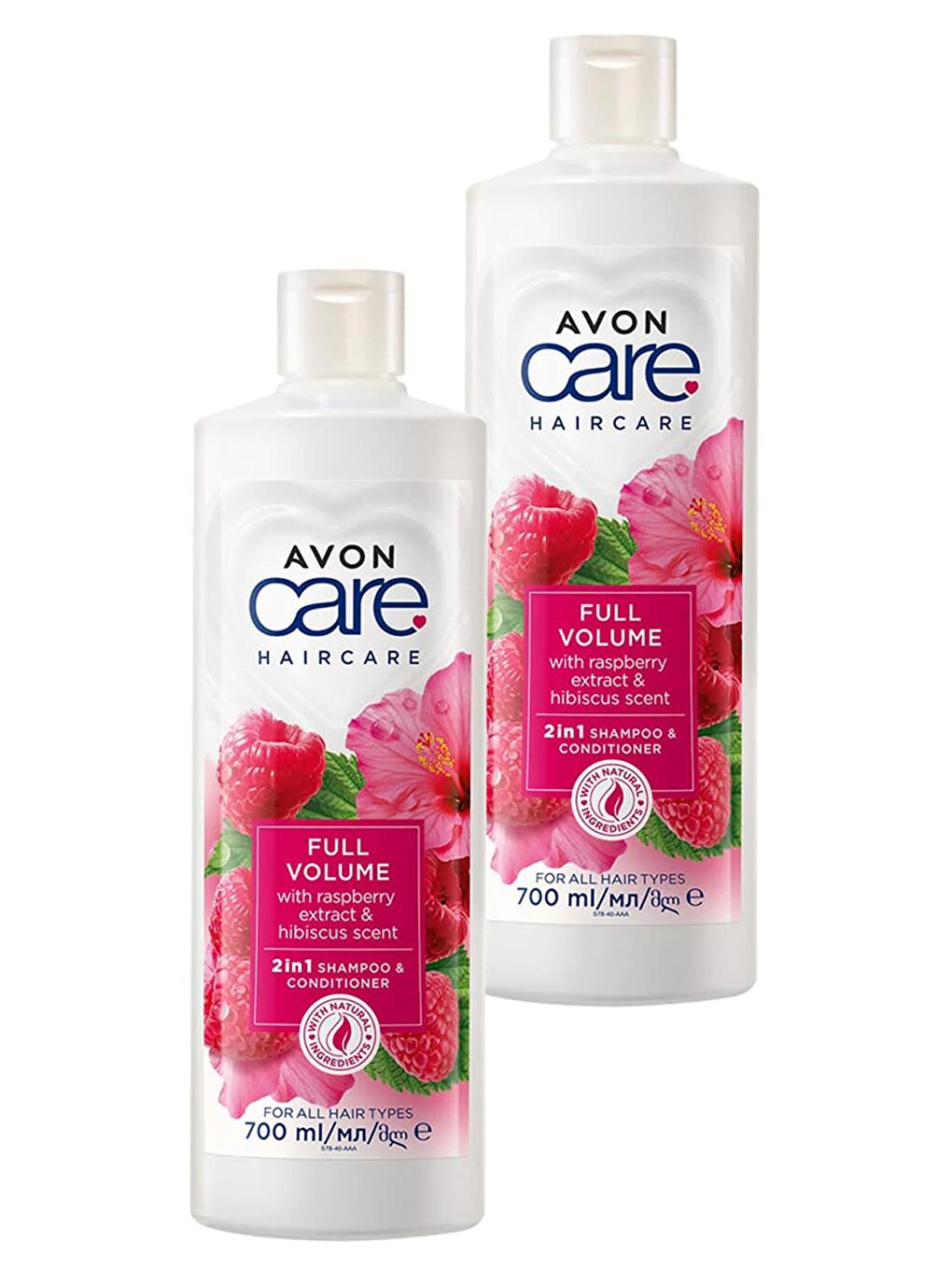 AVON Care Ahududu ve Hibiscus Kokulu Şampuan ve Saç Bakım Kremi 700 Ml. İkili Set