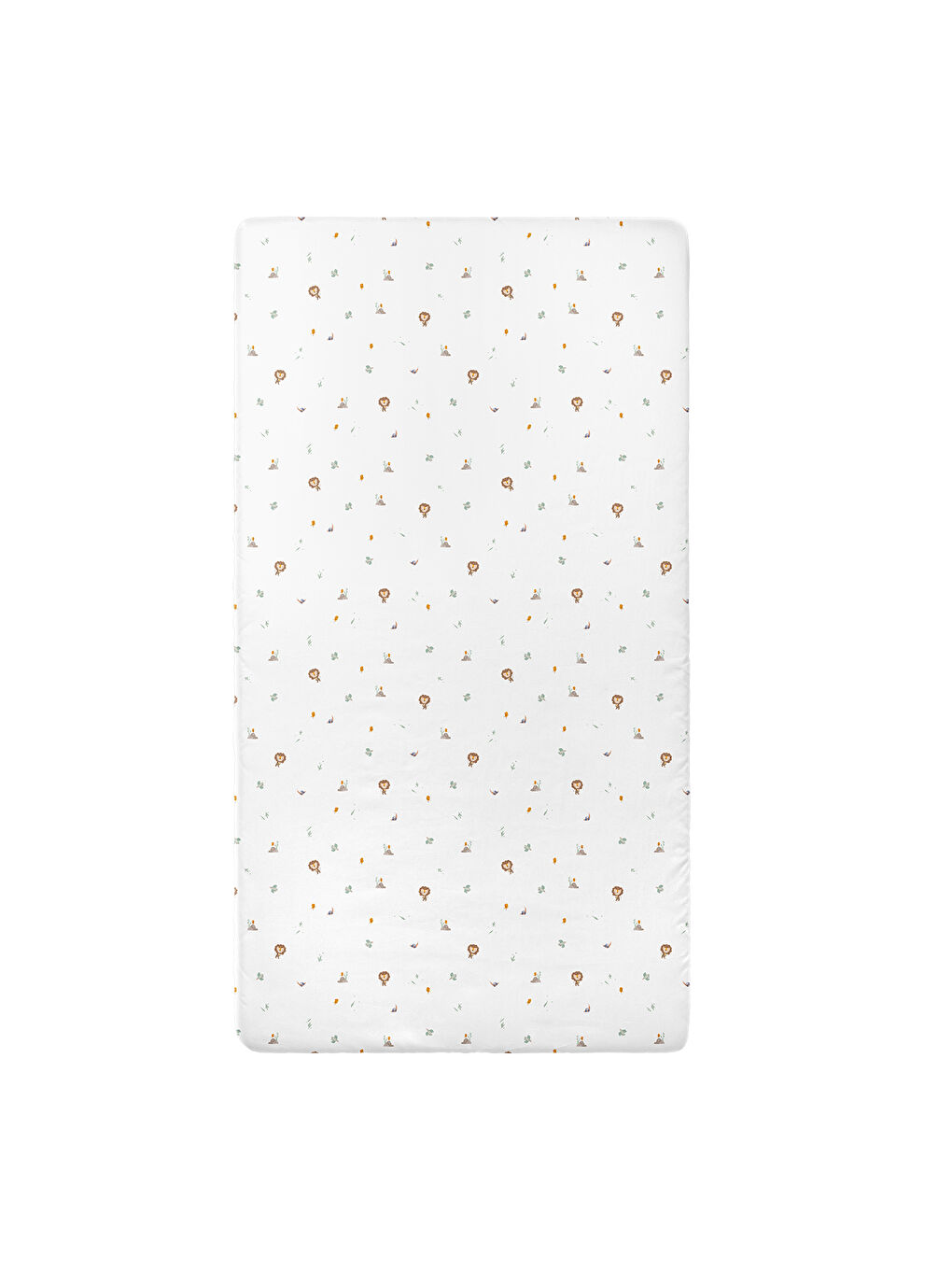 Beyaz Simba Saten Çarşaf Seti - 70x140x20+35x45cm-3