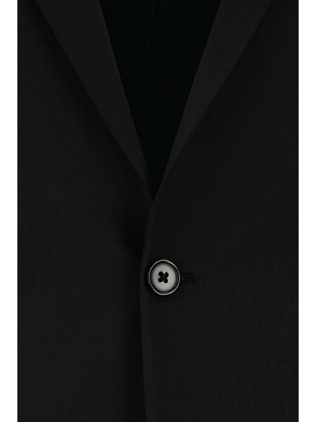 Siyah Super Slim Fit Ekstra Dar Kesim Klasik Takım Elbise-3