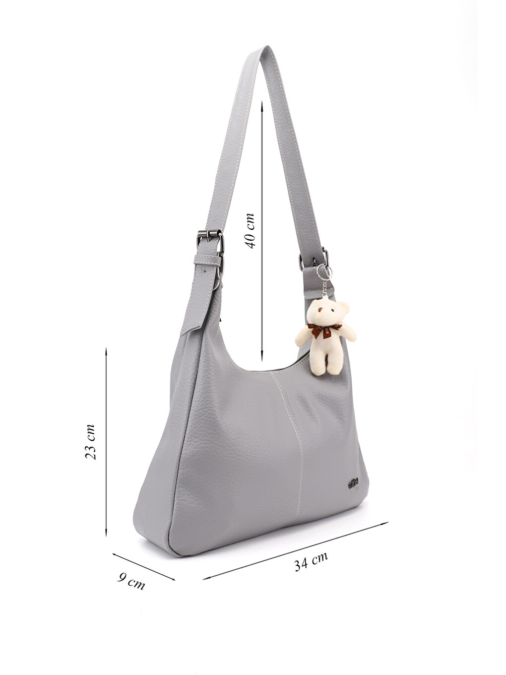 Gri Kadın AÇIK GRİ Omuz Çantası-2