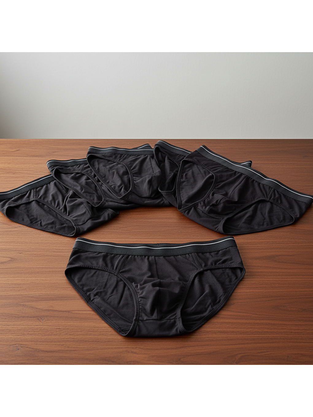 Erkek 6'lı Paket Siyah Renk Slip Bb2786-1