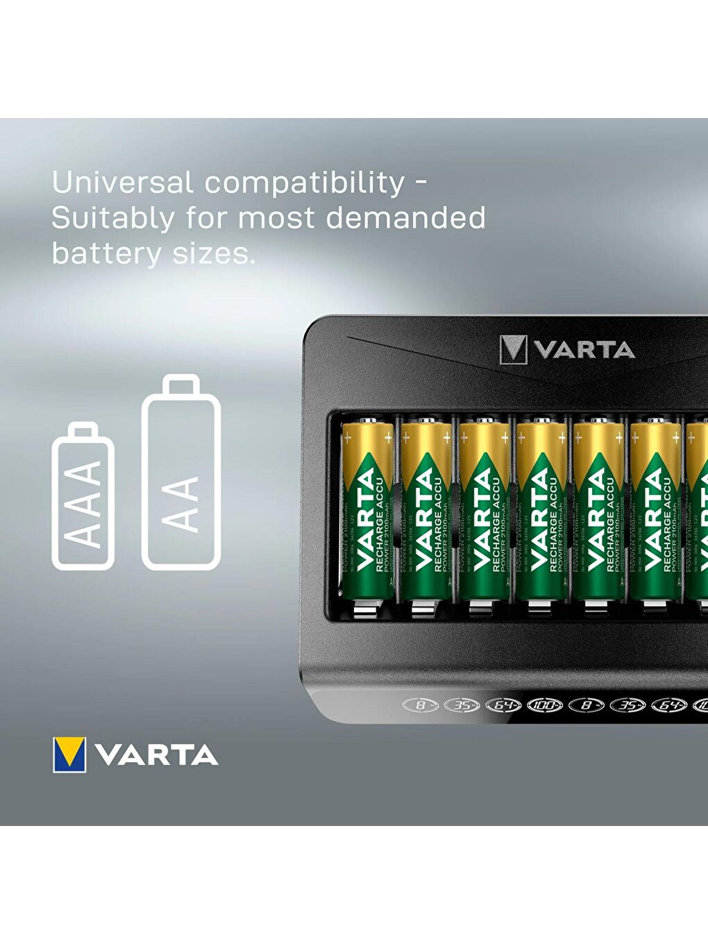 LCD Multi Plus 8li Aa/aaa Pil Şarj Cihazı-4