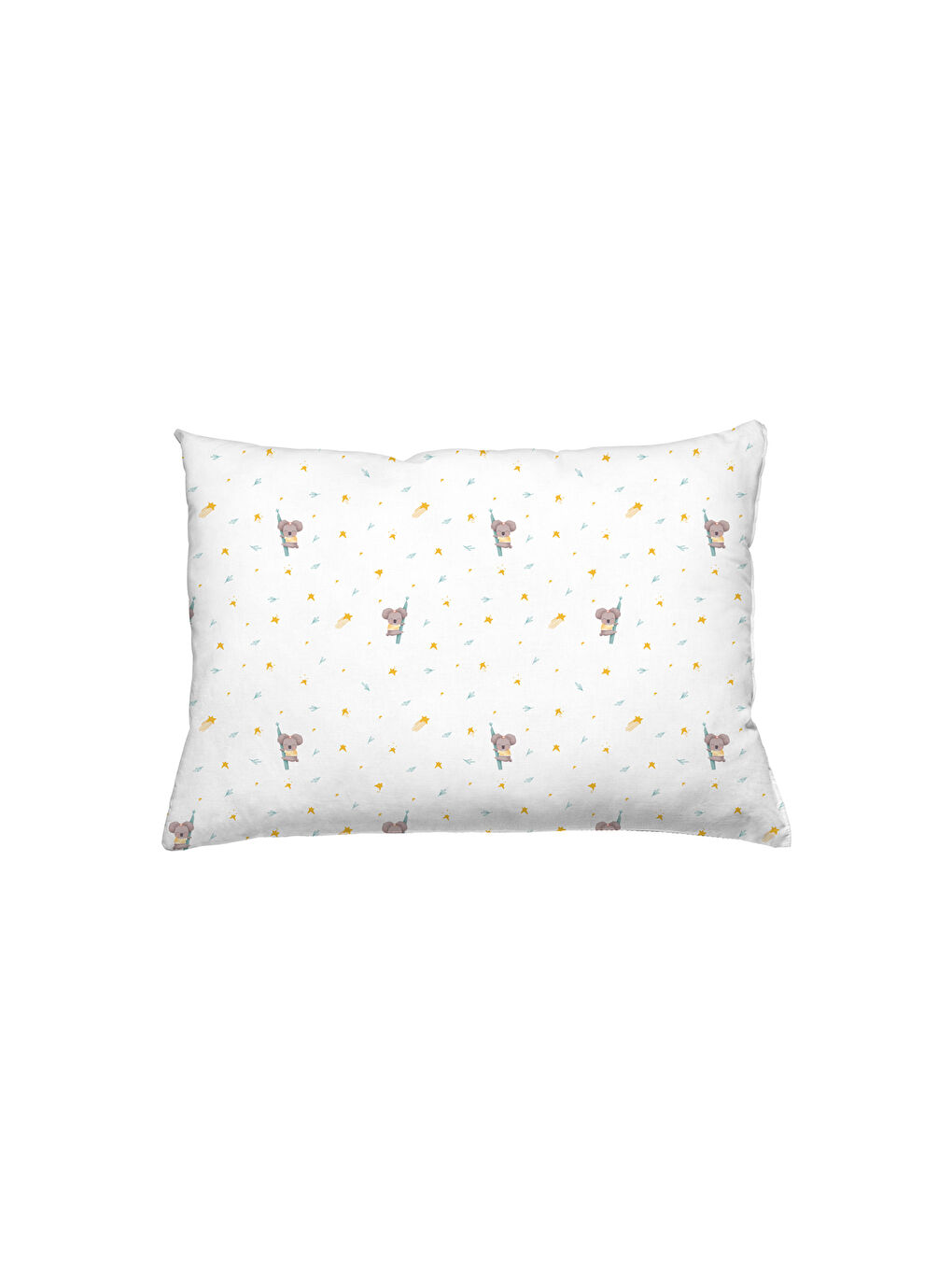 Beyaz Koko Saten Fitted Çarşaf Seti - 70x140x20+35x45cm-4