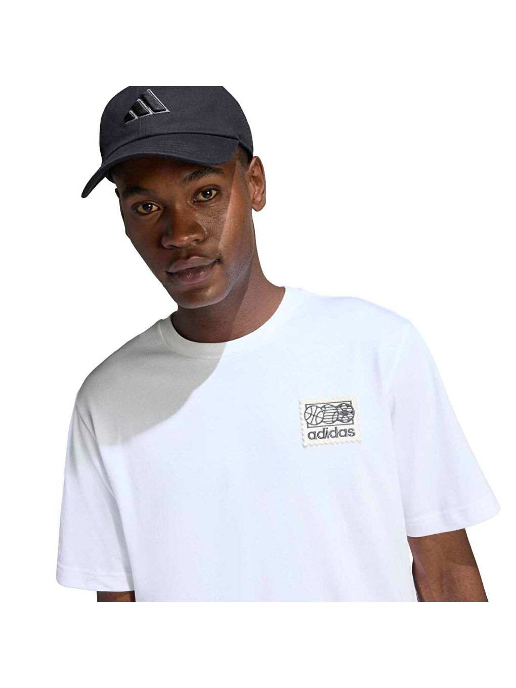 Memories Of Sport Patch Erkek Beyaz Yuvarlak Yaka Tişört-1