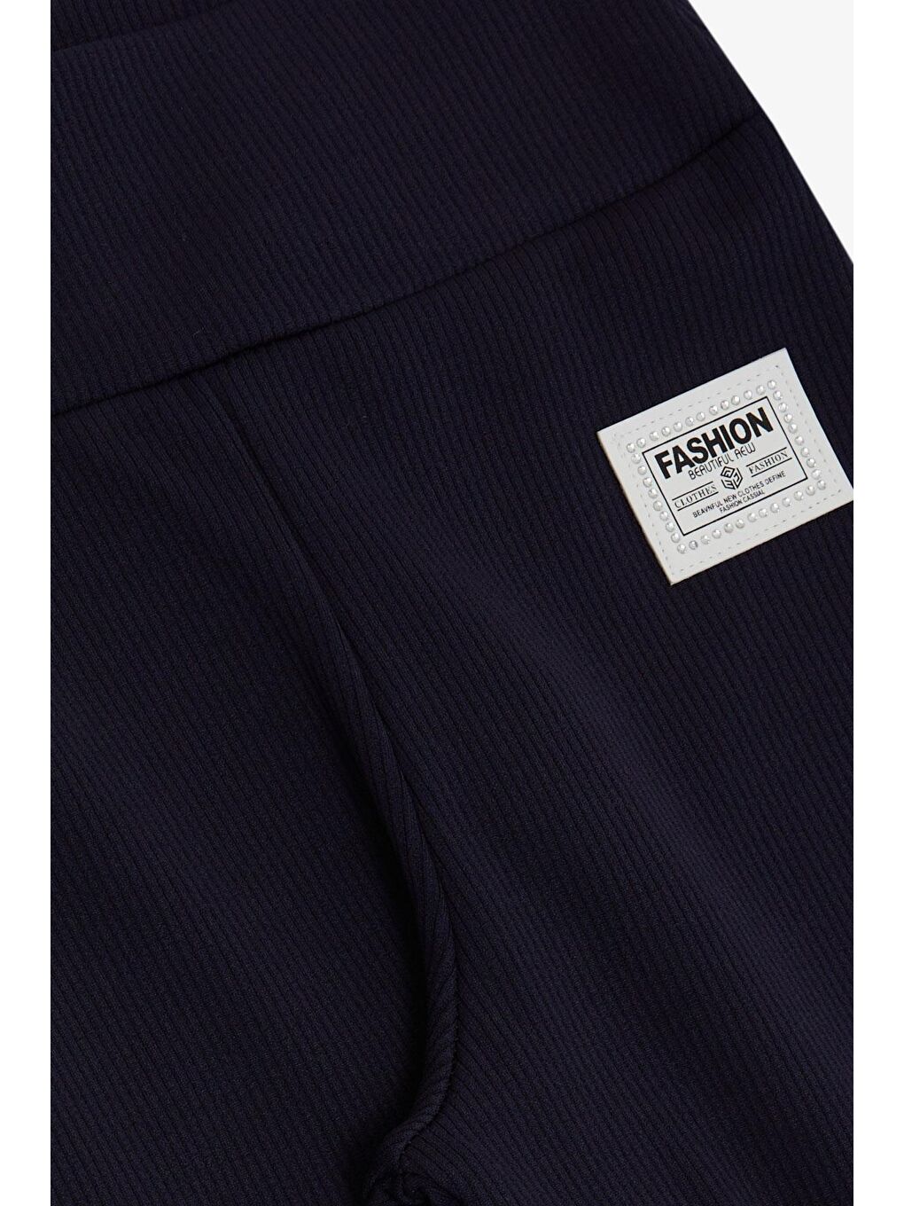 Kız Çocuk Tayt Fashion Armalı Taşlı Lacivert (14 Yaş)-2