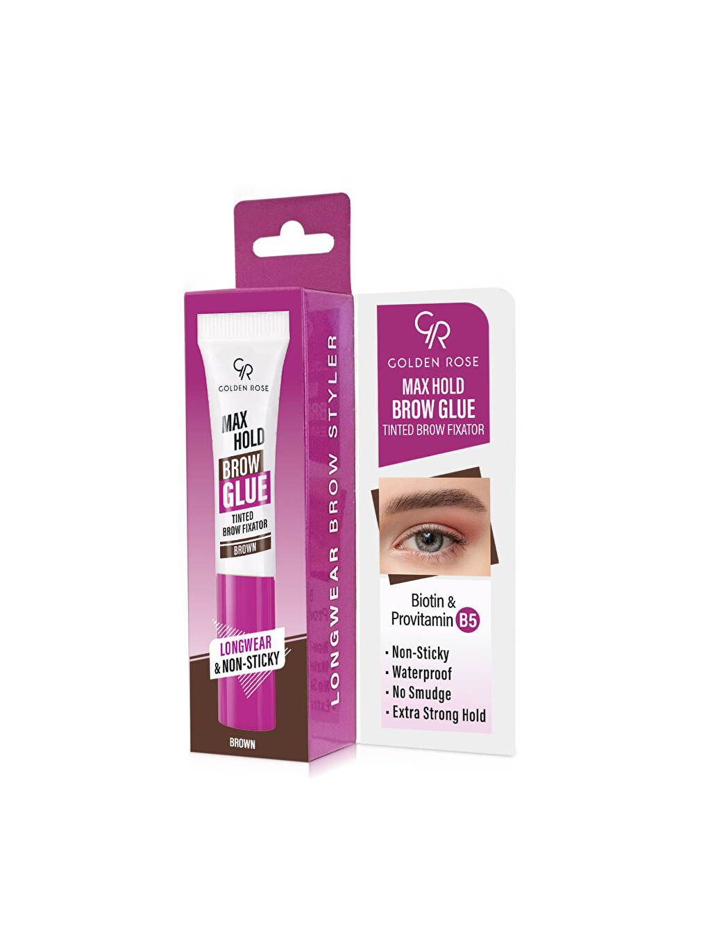 Max Hold Brow Glue - 104 Brown - Kahverengi Kaş Sabitleyici-2
