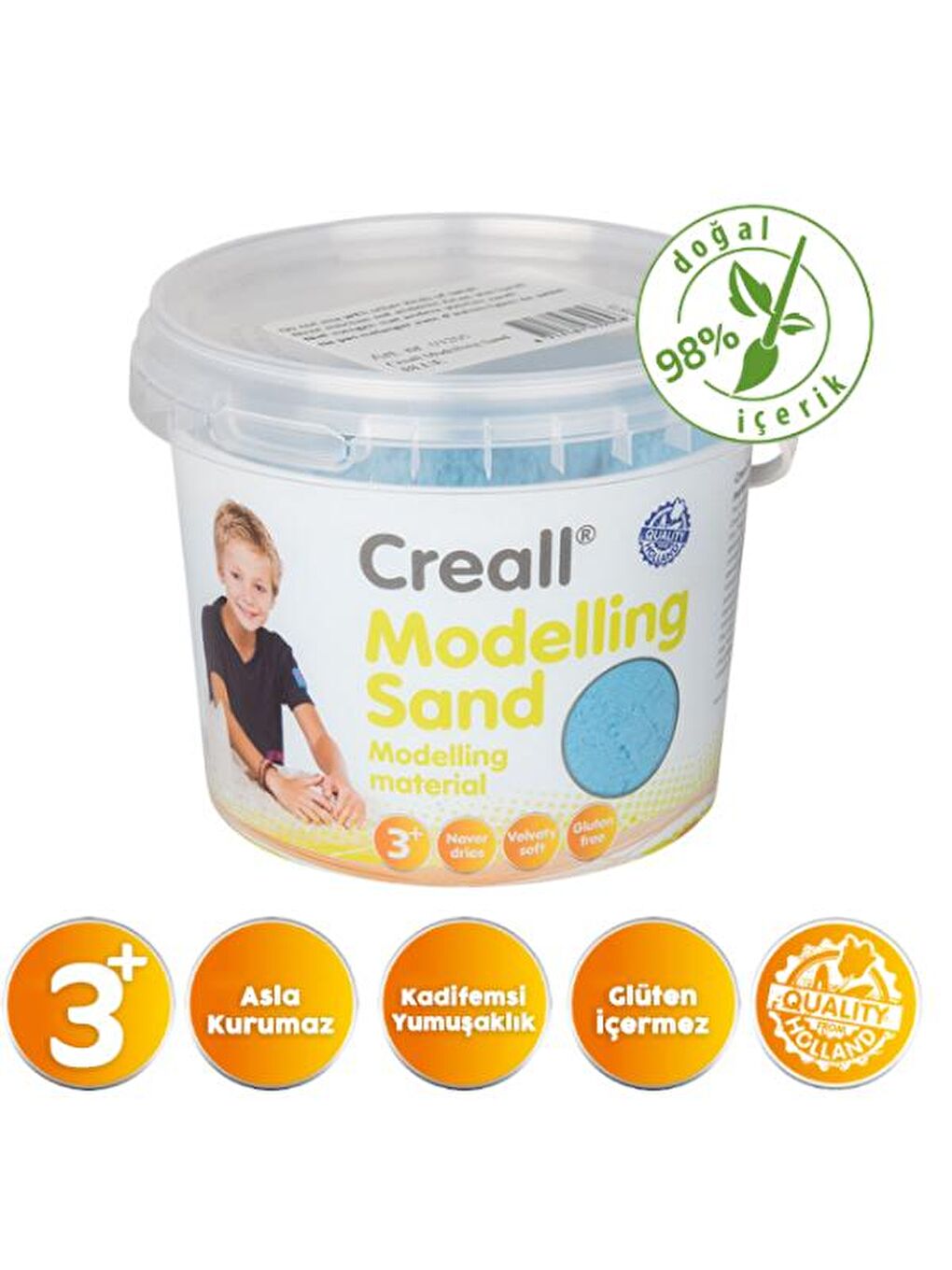 Creall Mavi Kinetik Modelleme Kumu 750gr Mavi - 2