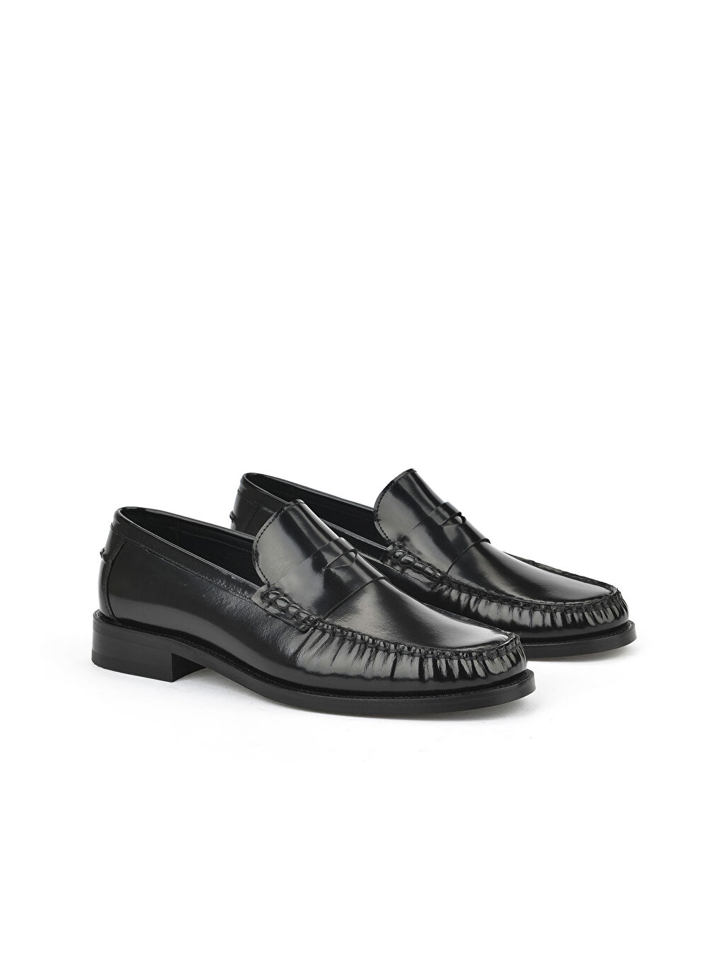 Erkek Hakiki Deri Ayakkabı 15350Z6868 Siyah-1