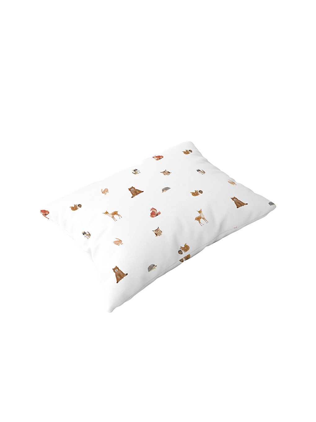 Beyaz Forest Amigos 100% Pamuk Saten Bebek Yastık Kılıfı - 35x45 cm-1