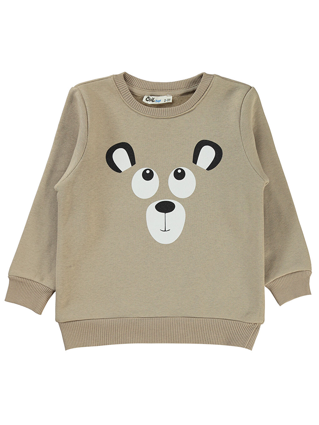 Civil Bej Boys Erkek Çocuk Sweatshirt 2-5 Yaş Vizon