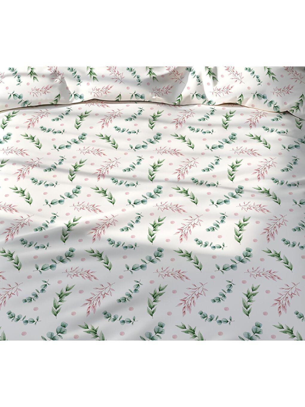 Karışık Çift Taraflı Minik Çiçekler Desenli - Baskılı Tek Kişilik Nevresim Takımı-1