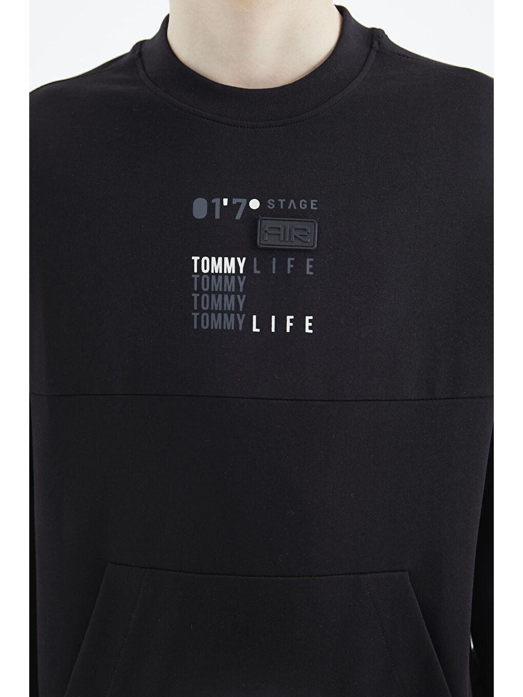 TOMMYLIFE Siyah Baskılı Erkek Çocuk Sweatshirt - 11175 - 3