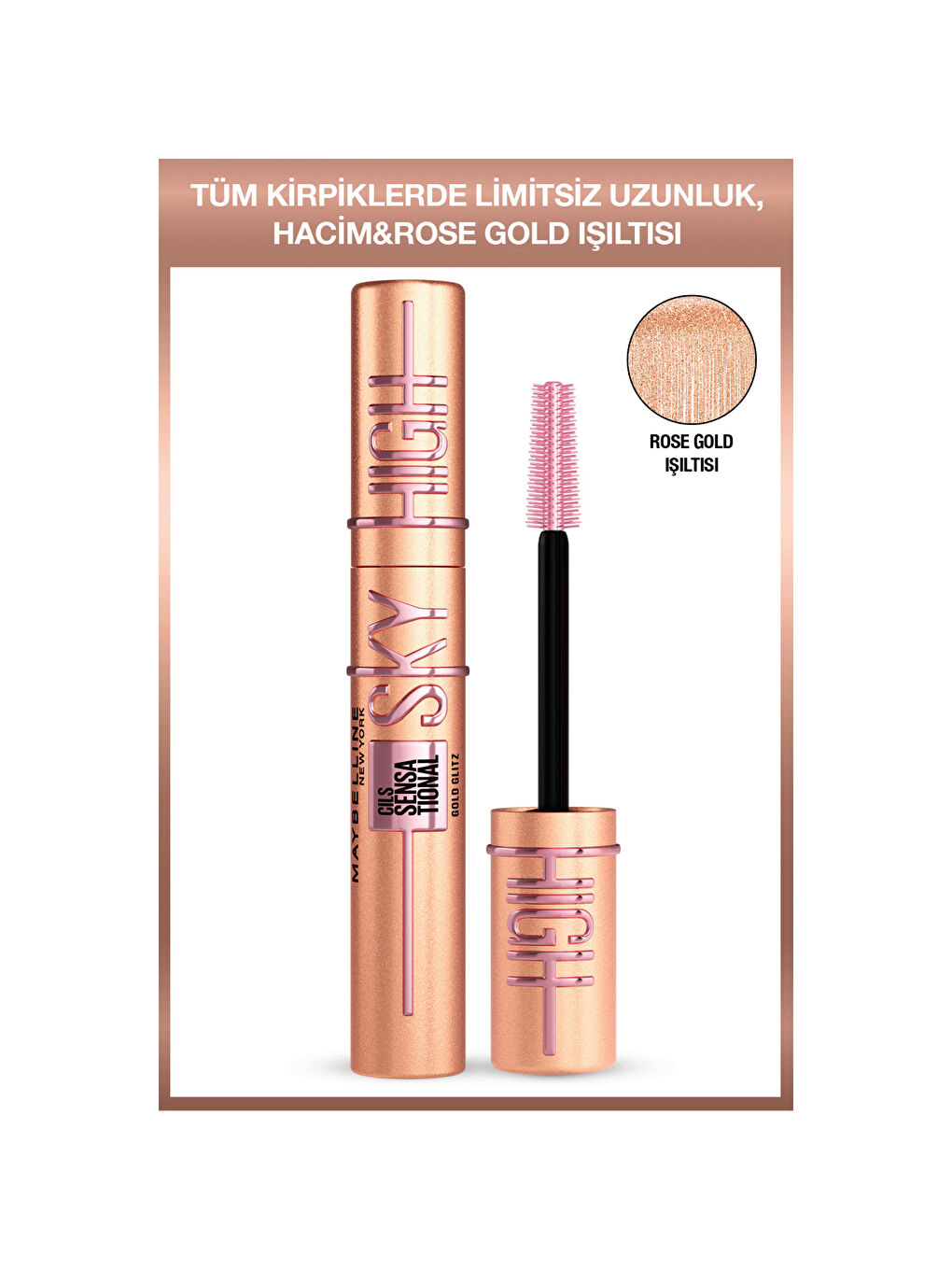 Sky High Rosegold Glitz Maskara