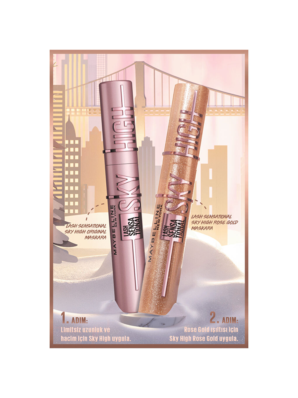 Sky High Rosegold Glitz Maskara-4