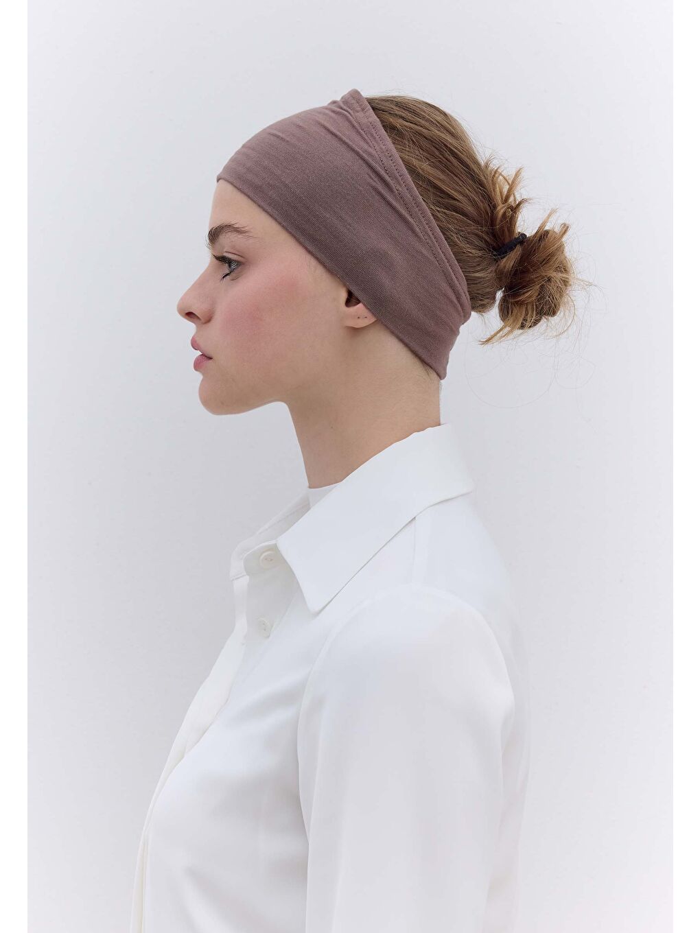 Kahverengi Silikonlu Bandana Koyu Vizon-4