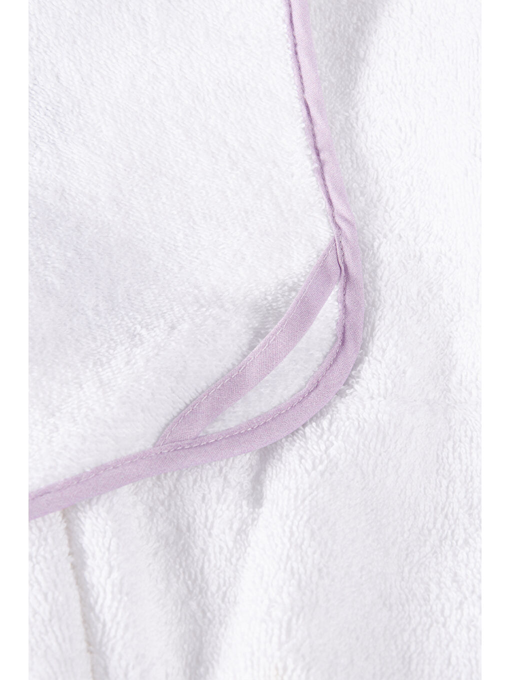 Beyaz Astra %100 Pamuk- Nakışlı Bebek Havlu Kundak-3