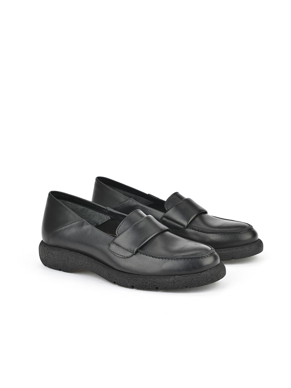 Kadın Hakiki Deri Ayakkabı 15319Z44307 Siyah-1