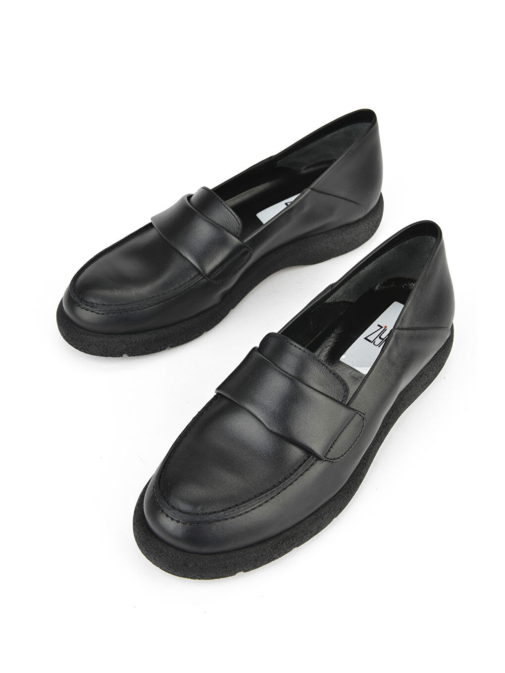 Kadın Hakiki Deri Ayakkabı 15319Z44307 Siyah-4