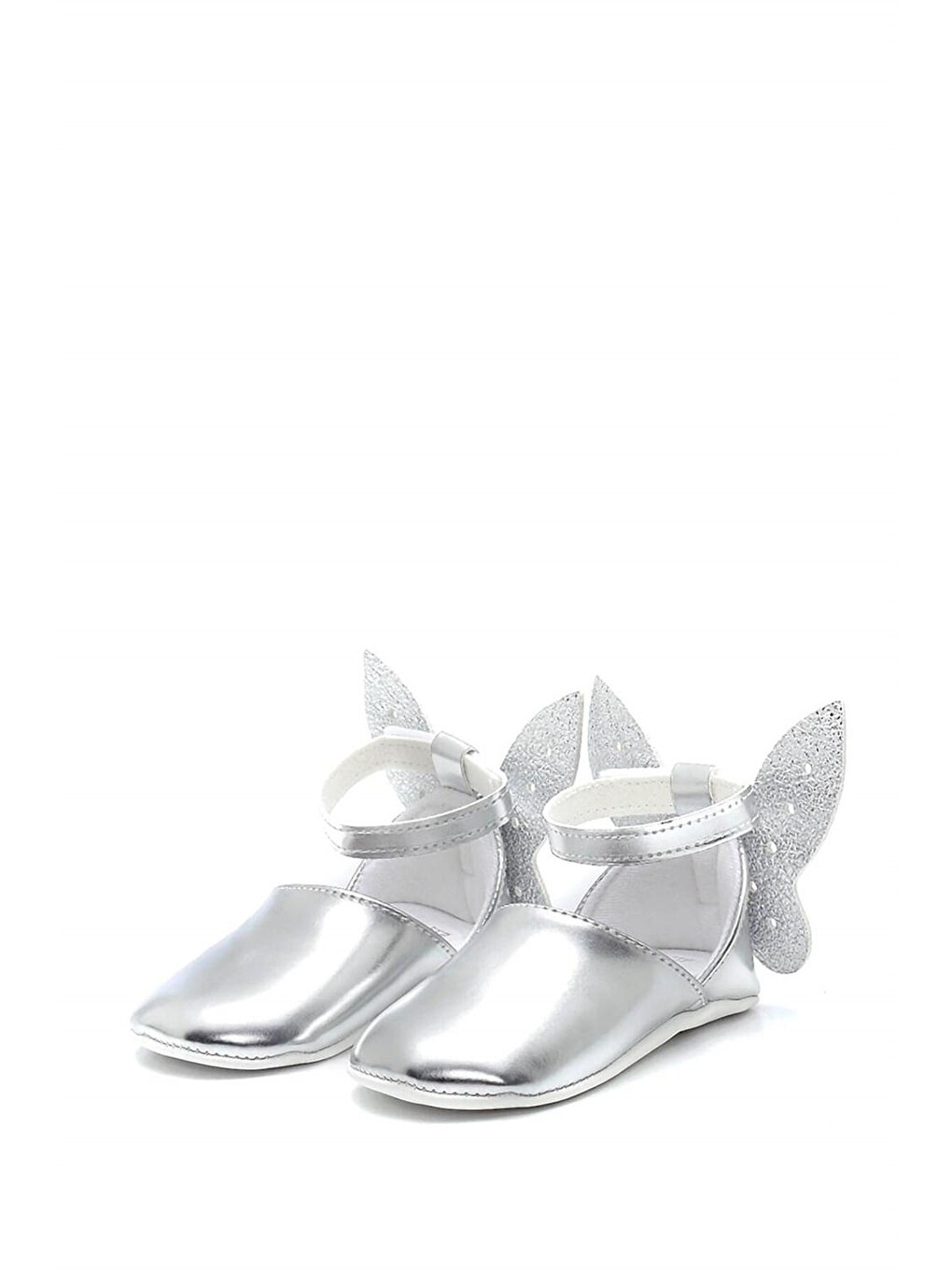 Gri Kelebek Bebek Babet-gümüş-g-2286