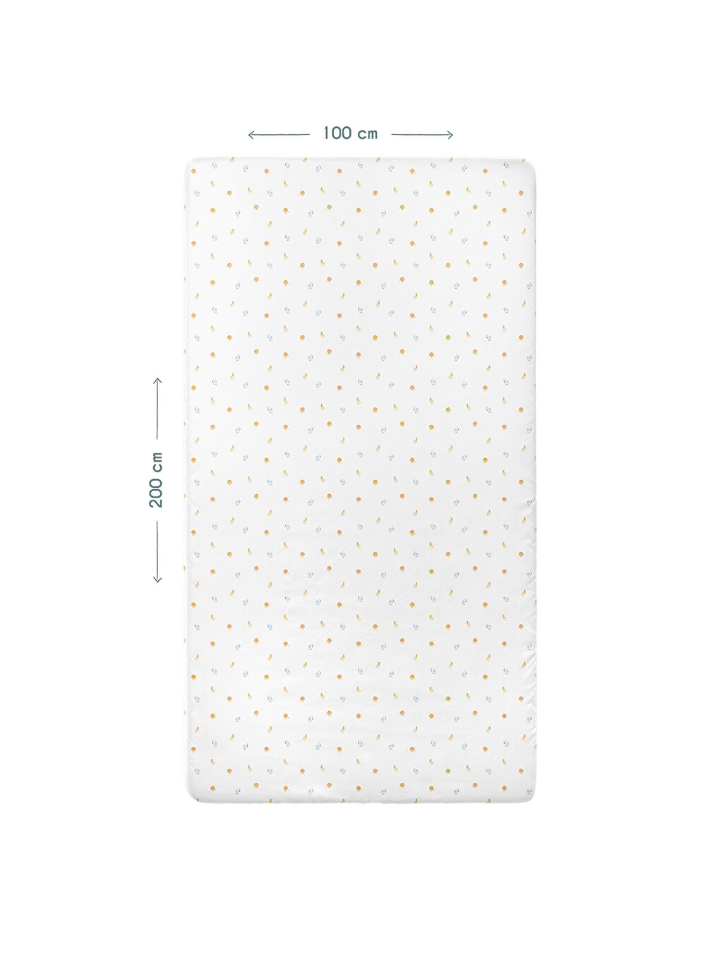 Beyaz Safari %100 Pamuk Saten Bebek Lastikli Çarşaf Seti -100x200 cm + 50x70 cm-4