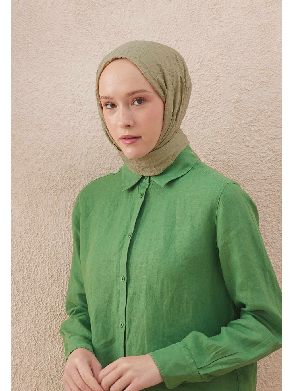 Haki Vual Crash Şal Adaçayı-1