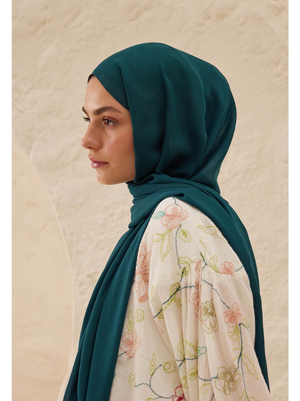 Yeşil Rami Viskon Şal Parlament-3