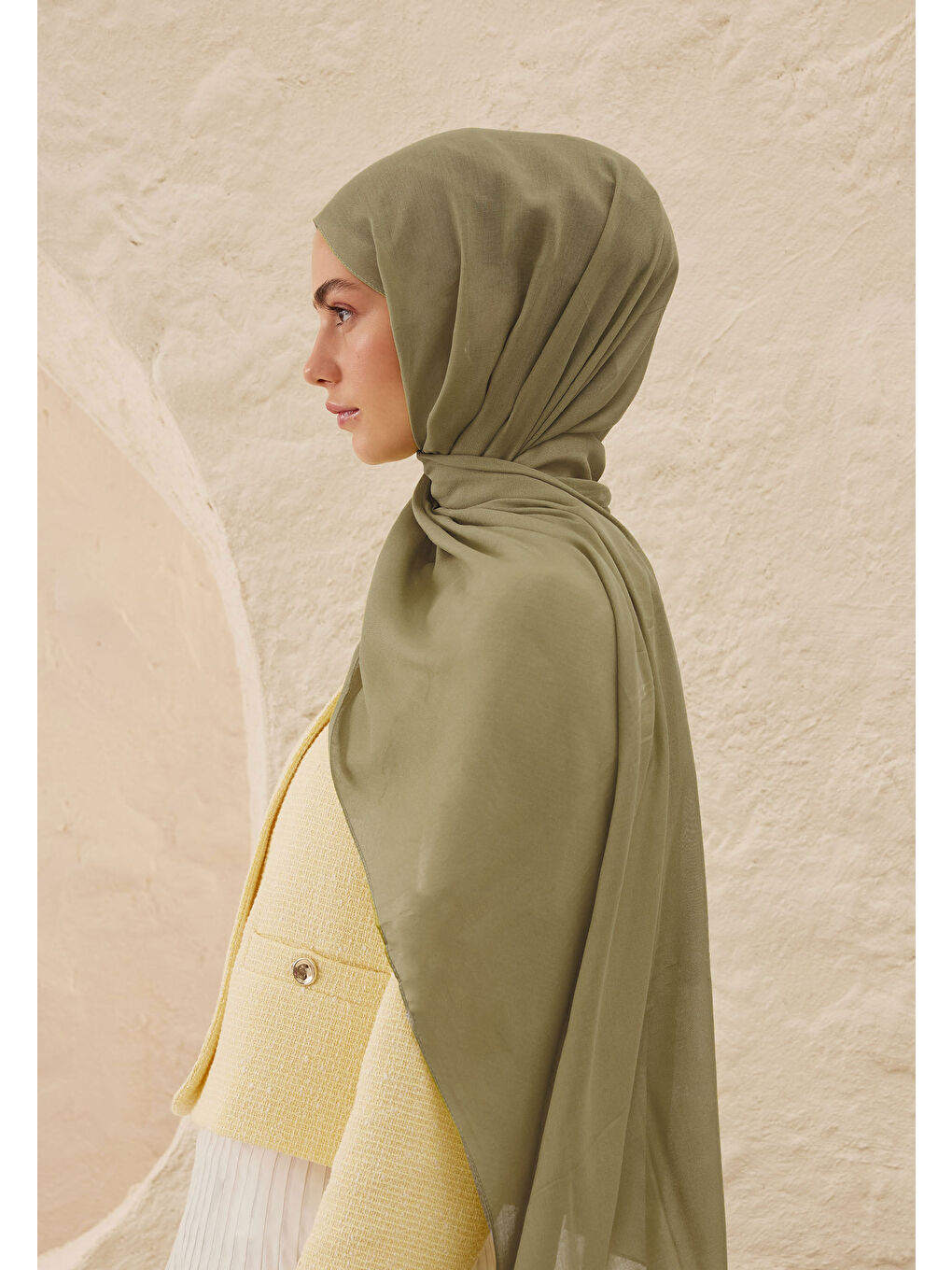 Yeşil Rami Viskon Şal Adaçayı-3