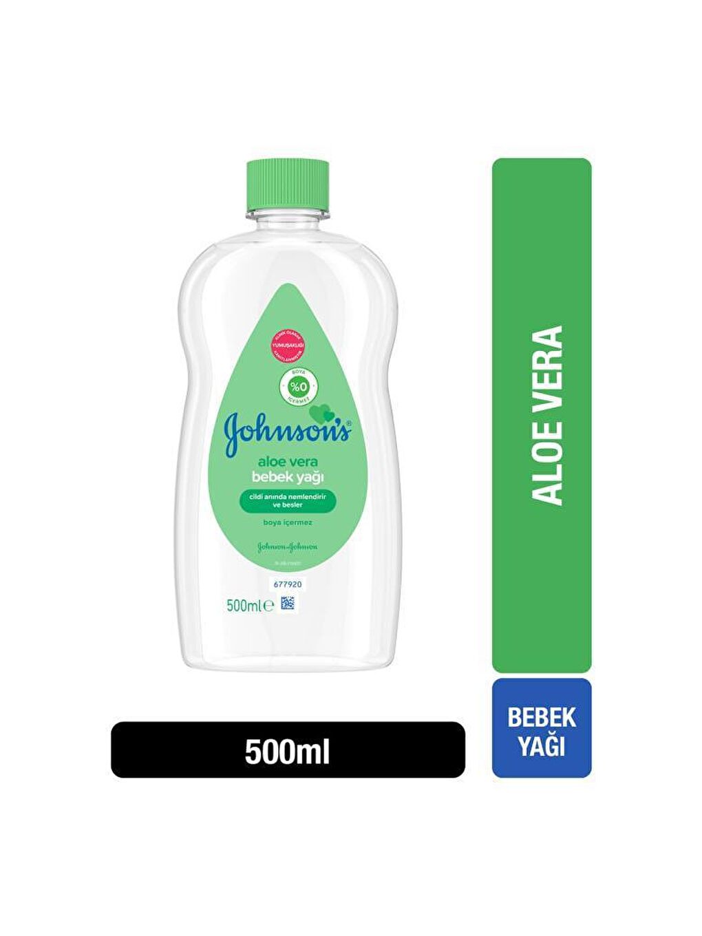 JOHNSON'S Renksiz Yağ Aloe Vera 500 ml