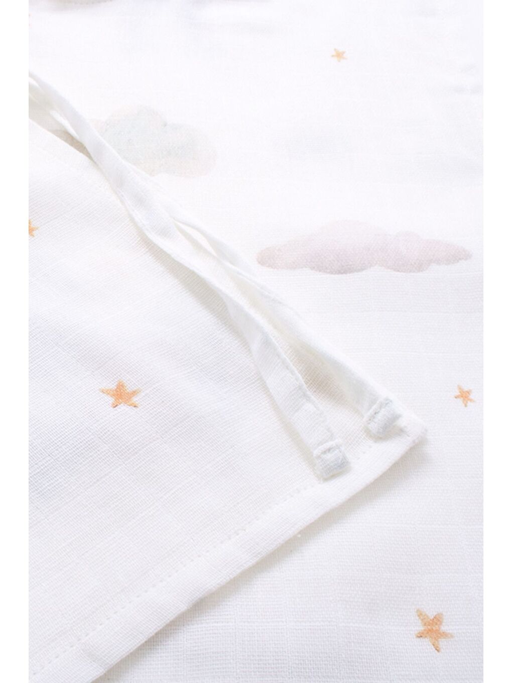 Beyaz Happy Tony %100 Pamuk Çocuk Müslin Panço 5-6-3