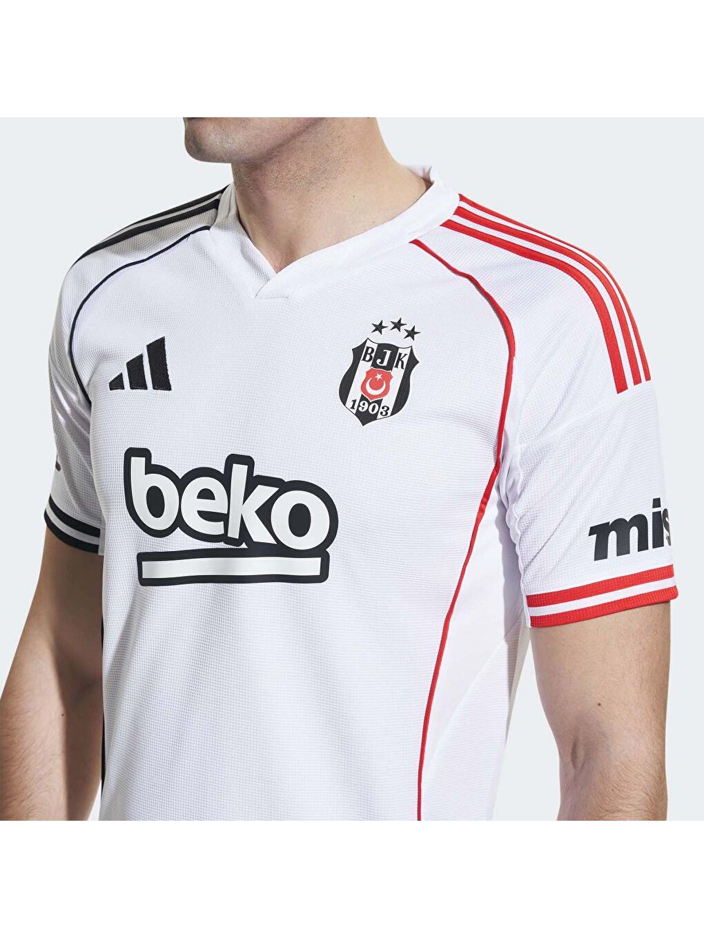 Beşiktaş Home Erkek Beyaz Forma-3