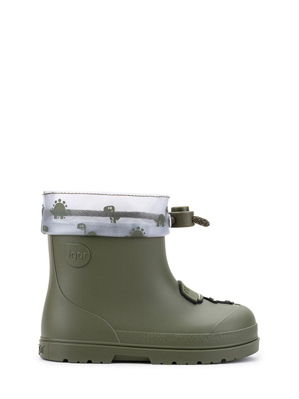 W10323 MENDI DINO Haki Erkek Çocuk Yağmur Çizmesi