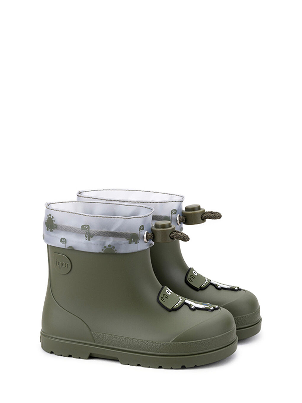 W10323 MENDI DINO Haki Erkek Çocuk Yağmur Çizmesi-3
