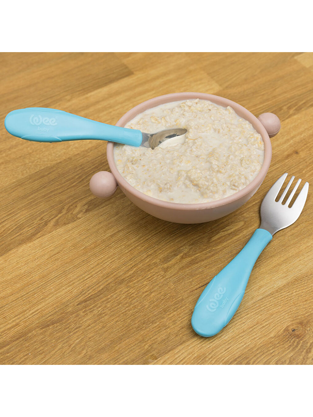 Paslanmaz Çelik Kaşık Çatal Seti Mavi-4