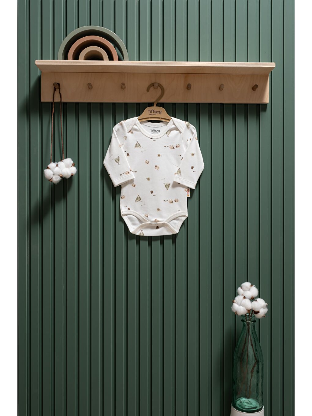 Ekru Happy Lambs Organik Theme U.Kol Badi