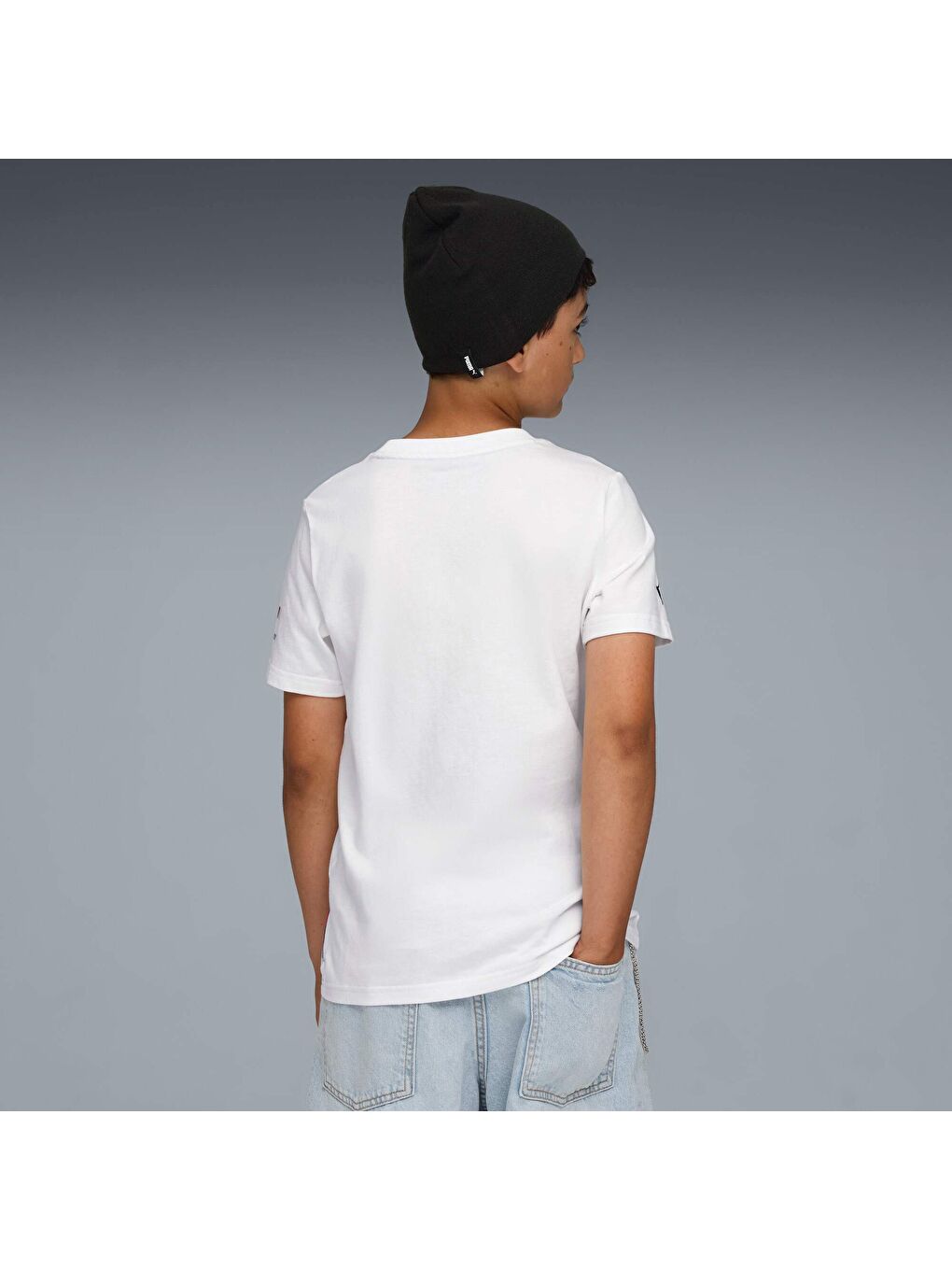 Beyaz BMW M Motorsport KIDS Block Genç Tişört-2